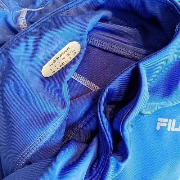 Blue Fila Cropped Leggings Women's Small - Picture 5 of 6